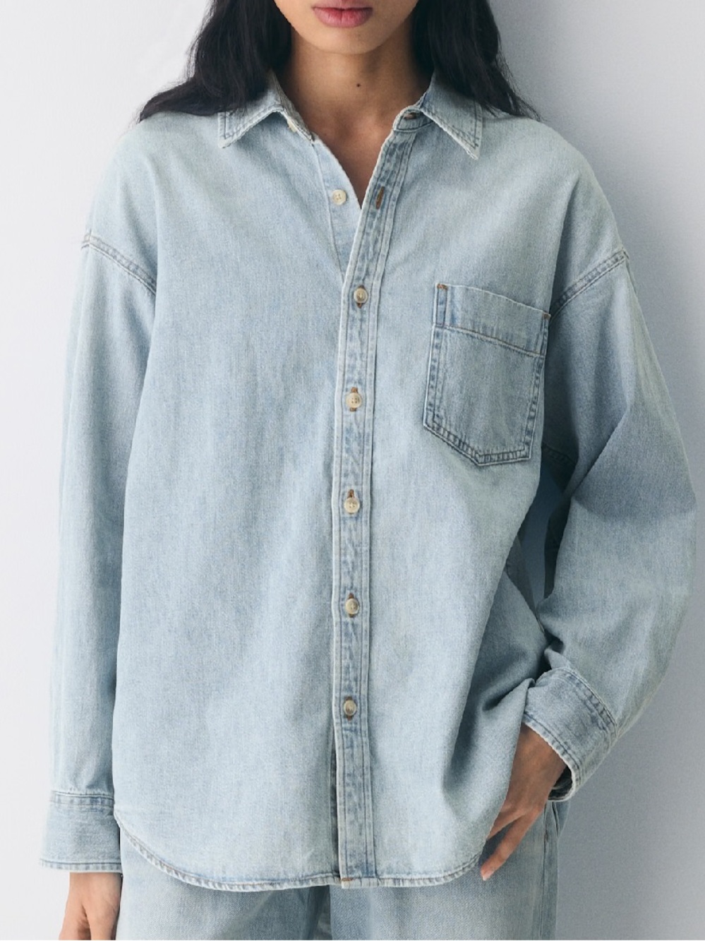 Denim Forum The '80s Comfy Denim Shirt
